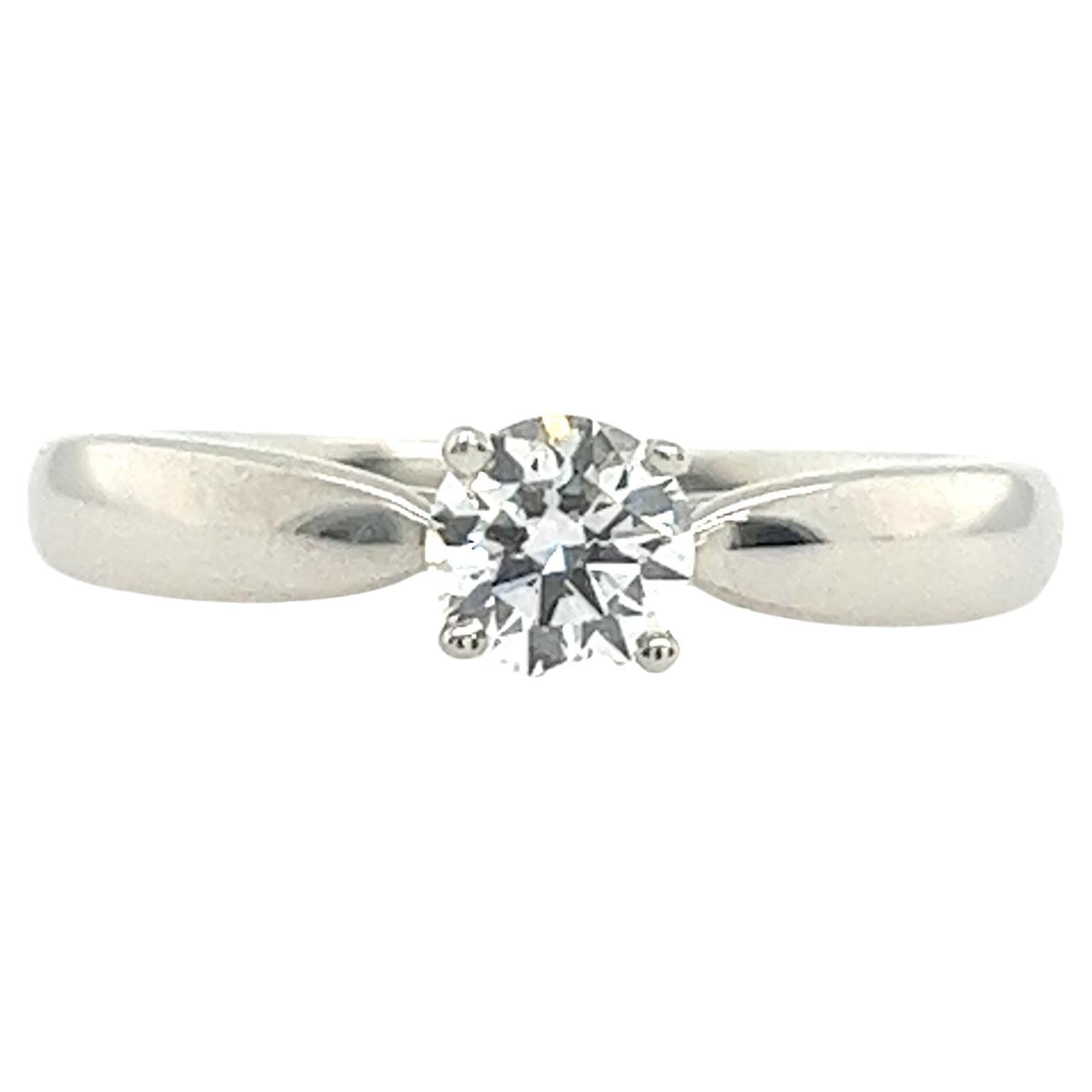 Tiffany & Co Setting 0.29ct Diamond Solitaire Engagement Ring E/ VS1 For Sale