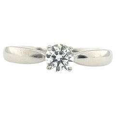 Tiffany & Co, bague de fiançailles solitaire sertie de 0,29 carat de diamants E/ VS1