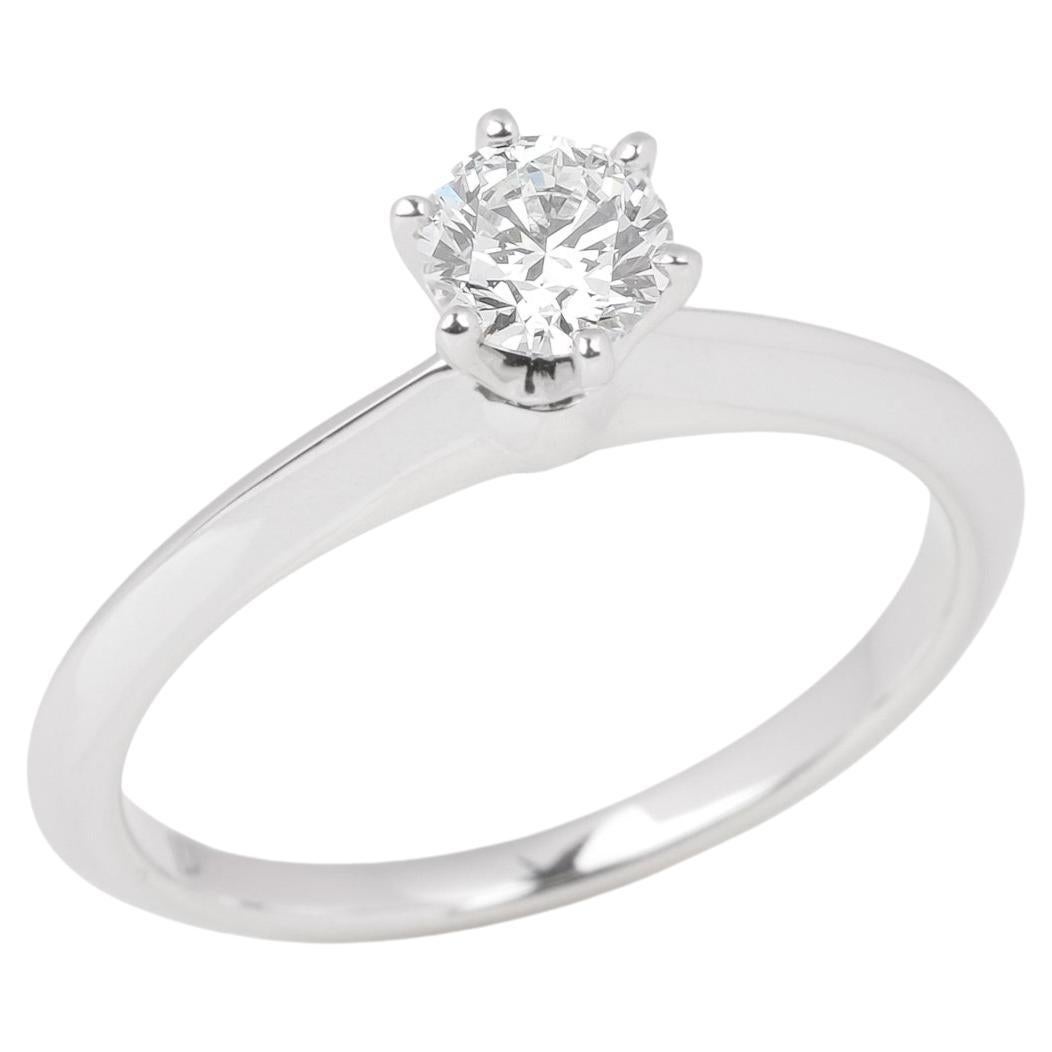 Tiffany & Co. Setting 0.37 Carat Diamond Solitaire Ring For Sale