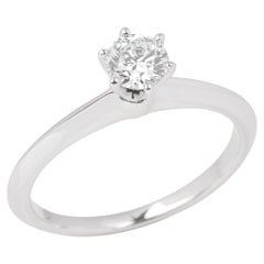 Tiffany & Co. Bague solitaire sertie d'un diamant de 0,37 carat