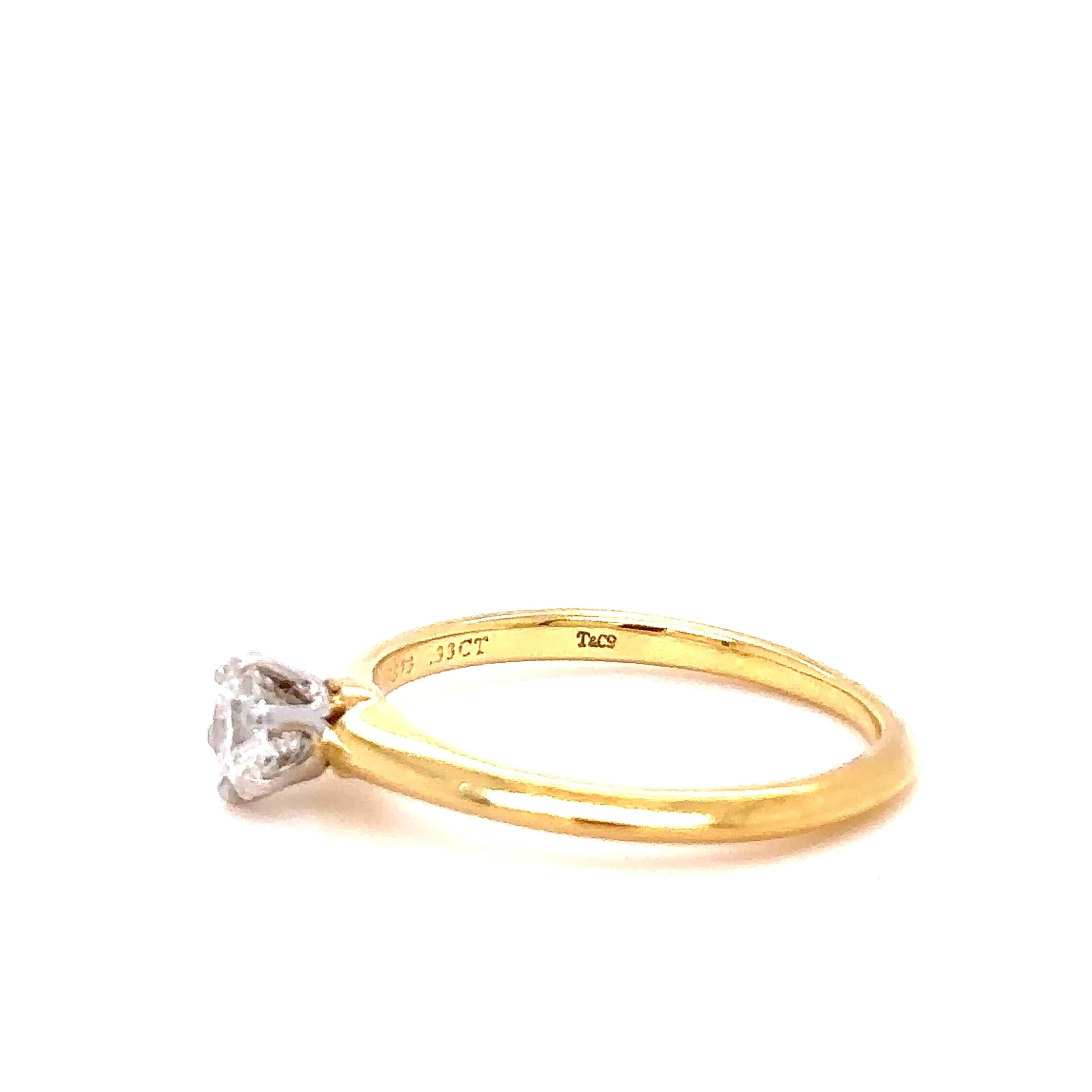 Women's Tiffany & Co Setting Engagement Ring 0.33 Carat