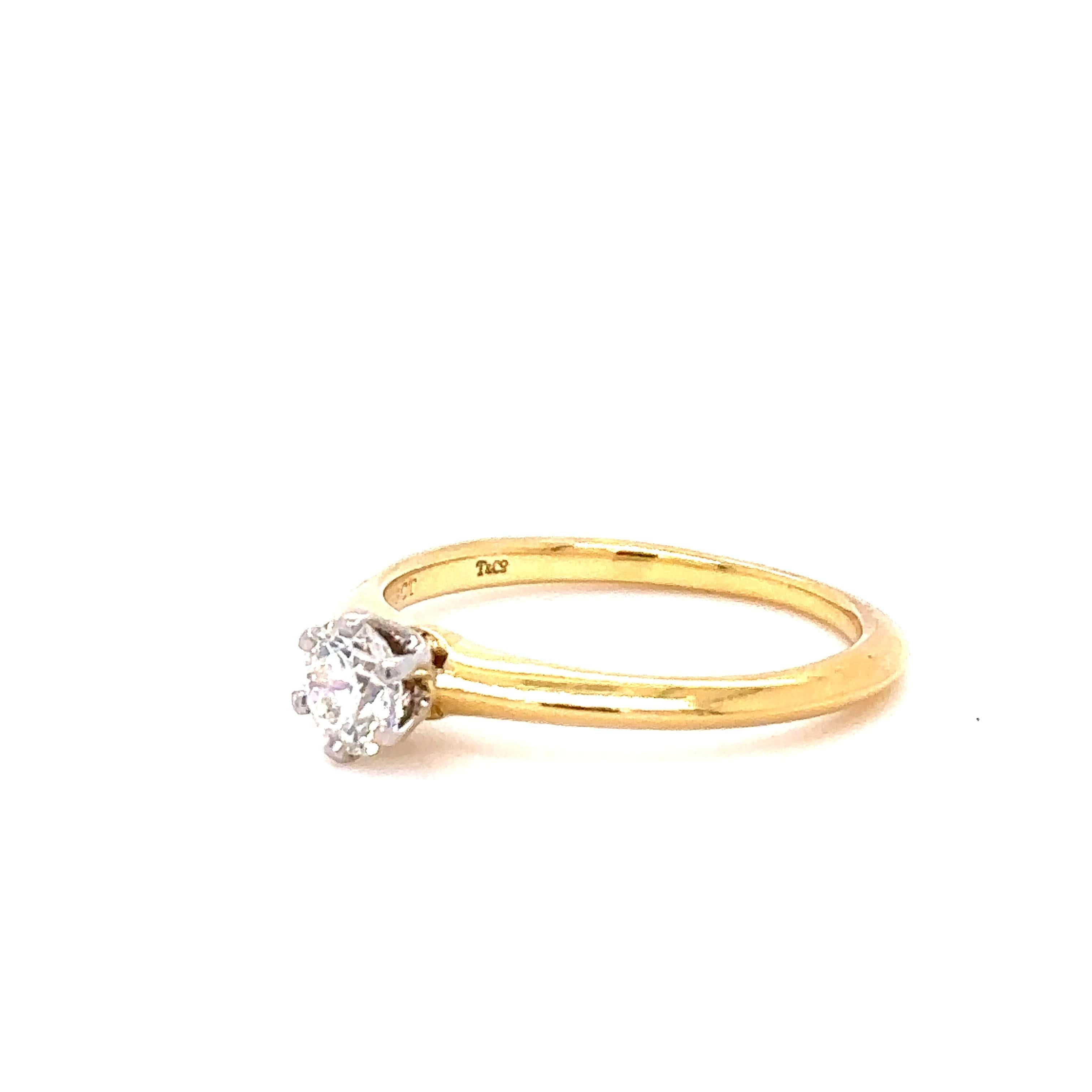Tiffany & Co Setting Engagement Ring 0.33 Carat 1