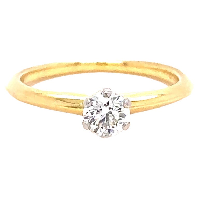 Tiffany and Co Setting Engagement Ring 0.33 Carat For Sale at 1stDibs
