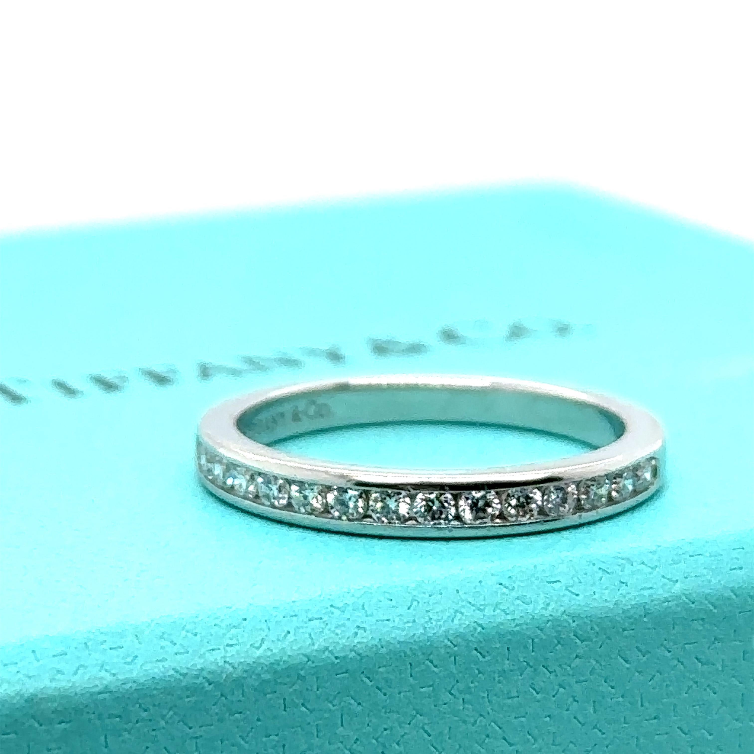 Women's Tiffany & Co Setting Wedding Band 0.24ct For Sale