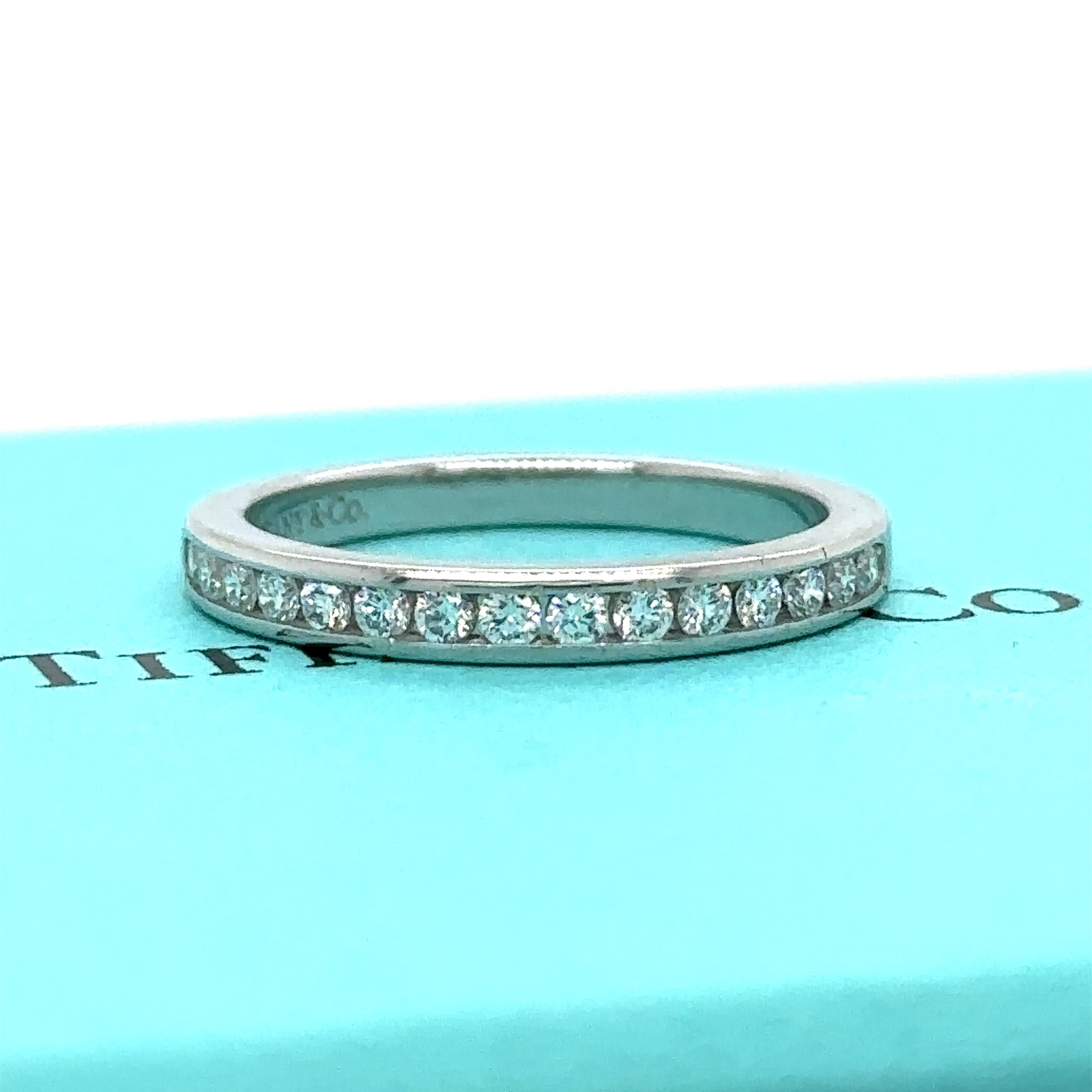 Tiffany & Co Setting Wedding Band 0.24ct For Sale 3