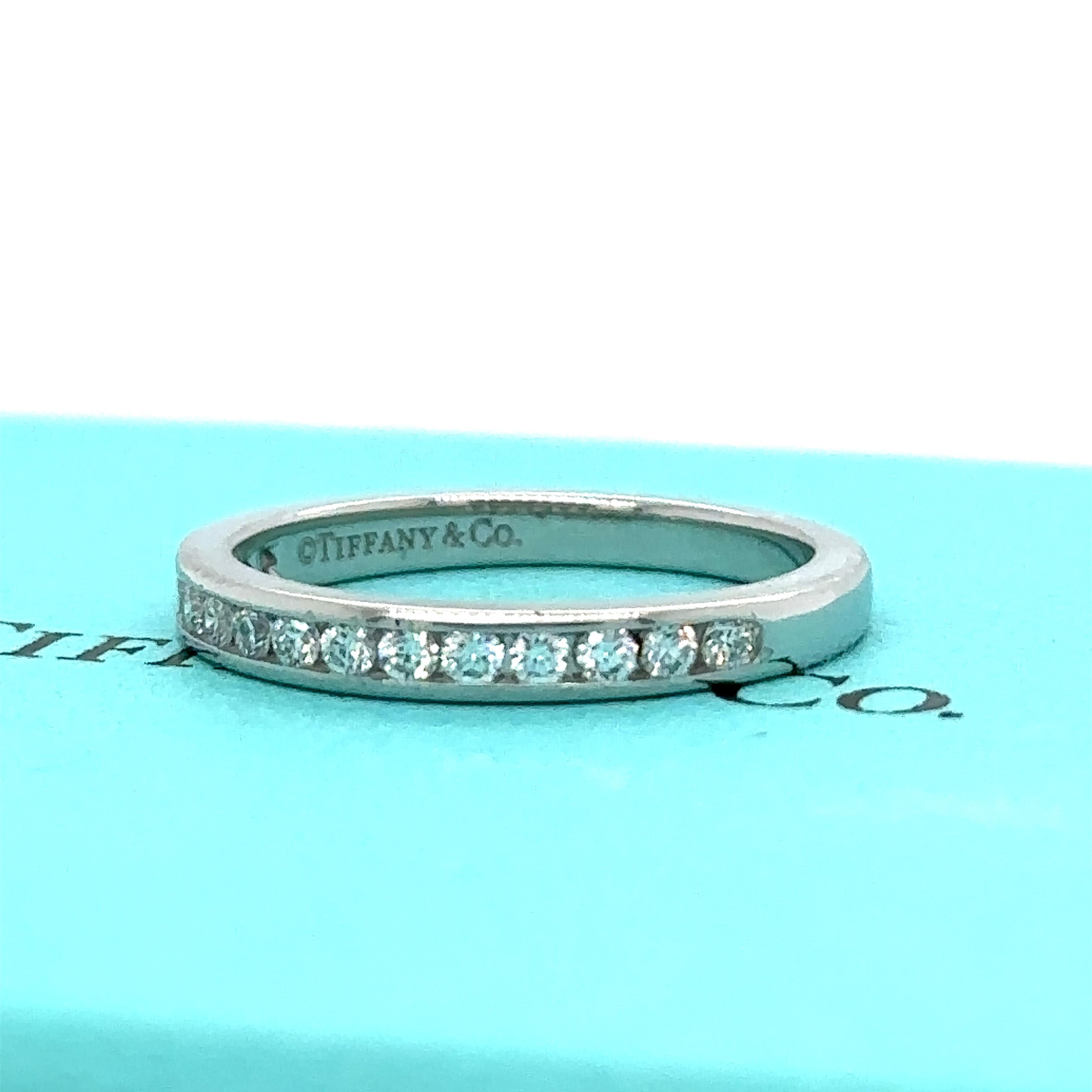 Tiffany & Co Setting Wedding Band 0.24ct For Sale 4