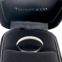 Tiffany & Co Setting Wedding Band Platinum Half Circle of Diamonds
