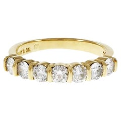 Tiffany & Co Seven Diamond Gold Wedding Band