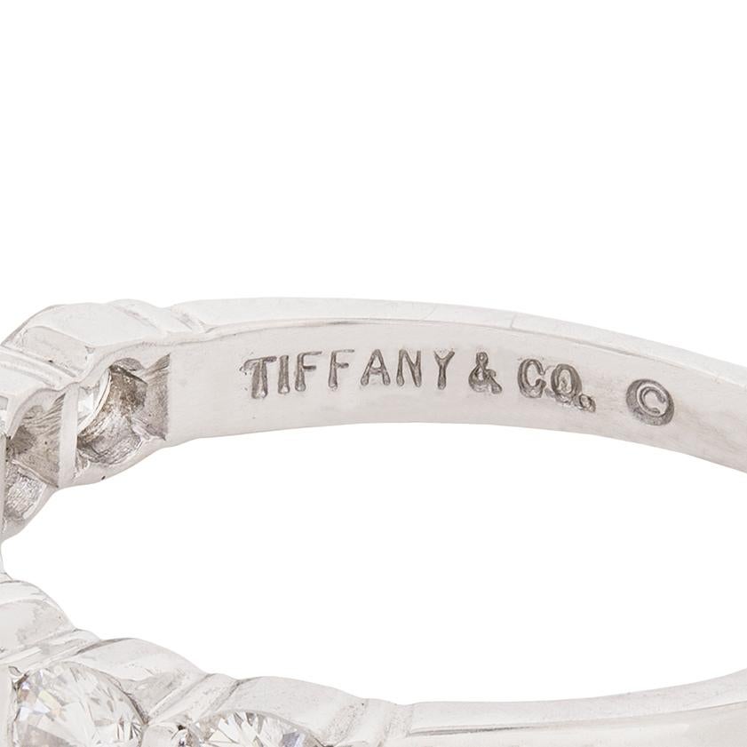 Women's or Men's Tiffany & Co. Seven-Stone Diamond Band Ring, circa 1990s