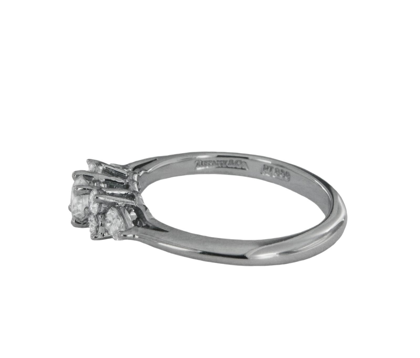 anello platino e diamanti tiffany