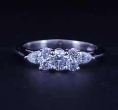 Tiffany & Co. Seven Stone Diamond Platinum Ring