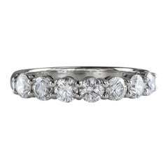 Tiffany & Co. Seven Stone Diamond Platinum Ring