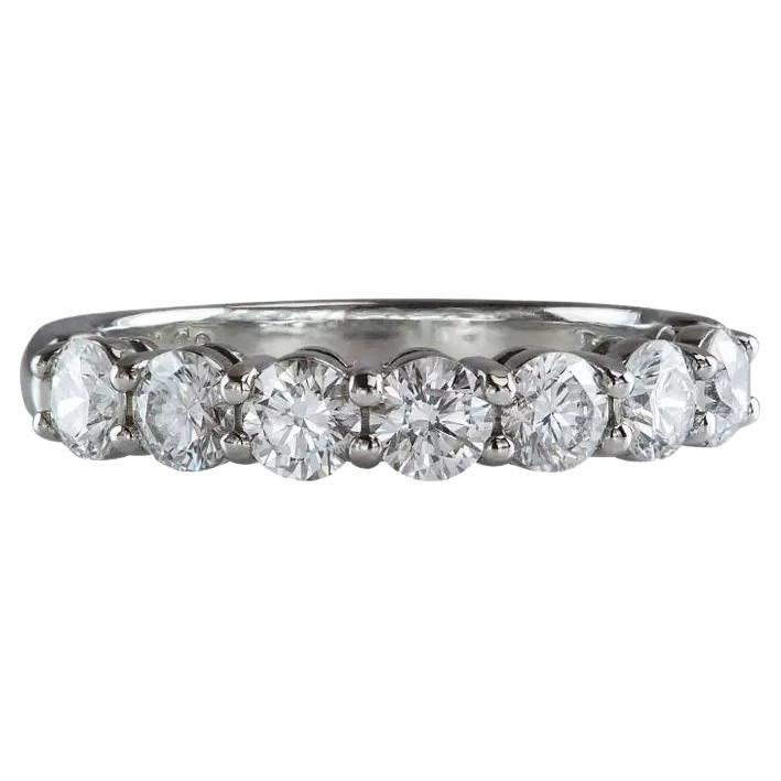 Tiffany & Co. Seven Stone Diamond Platinum Ring