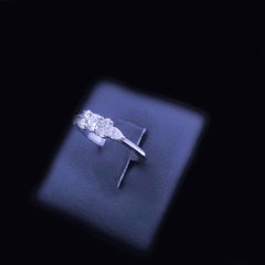 Tiffany & Co. Seven Stone Diamond Platinum Ring Size: 8