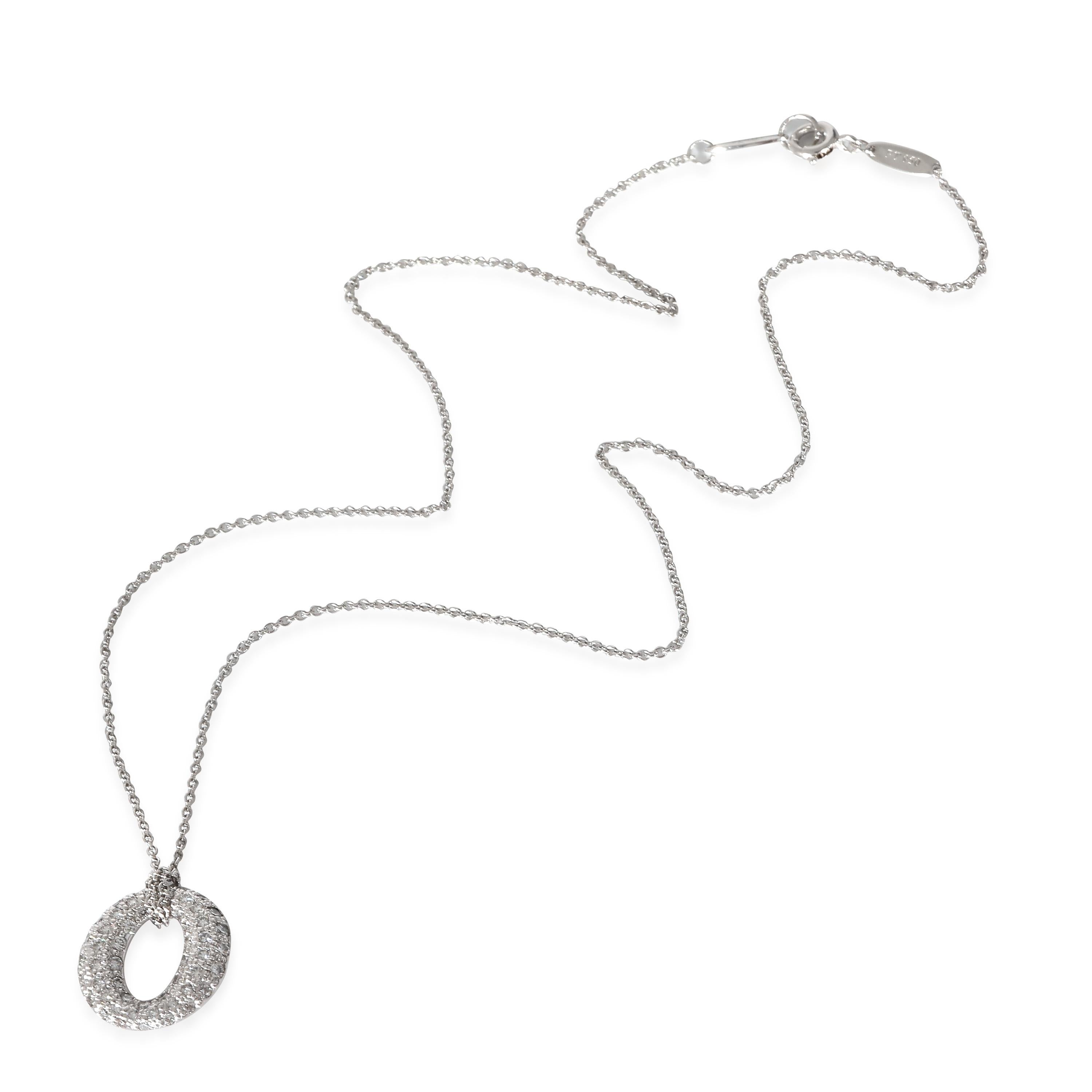 Tiffany & Co. Colgante Círculo de Diamantes Sevillana en Platino 0.75 CTW en Excelente Estado en New York, NY