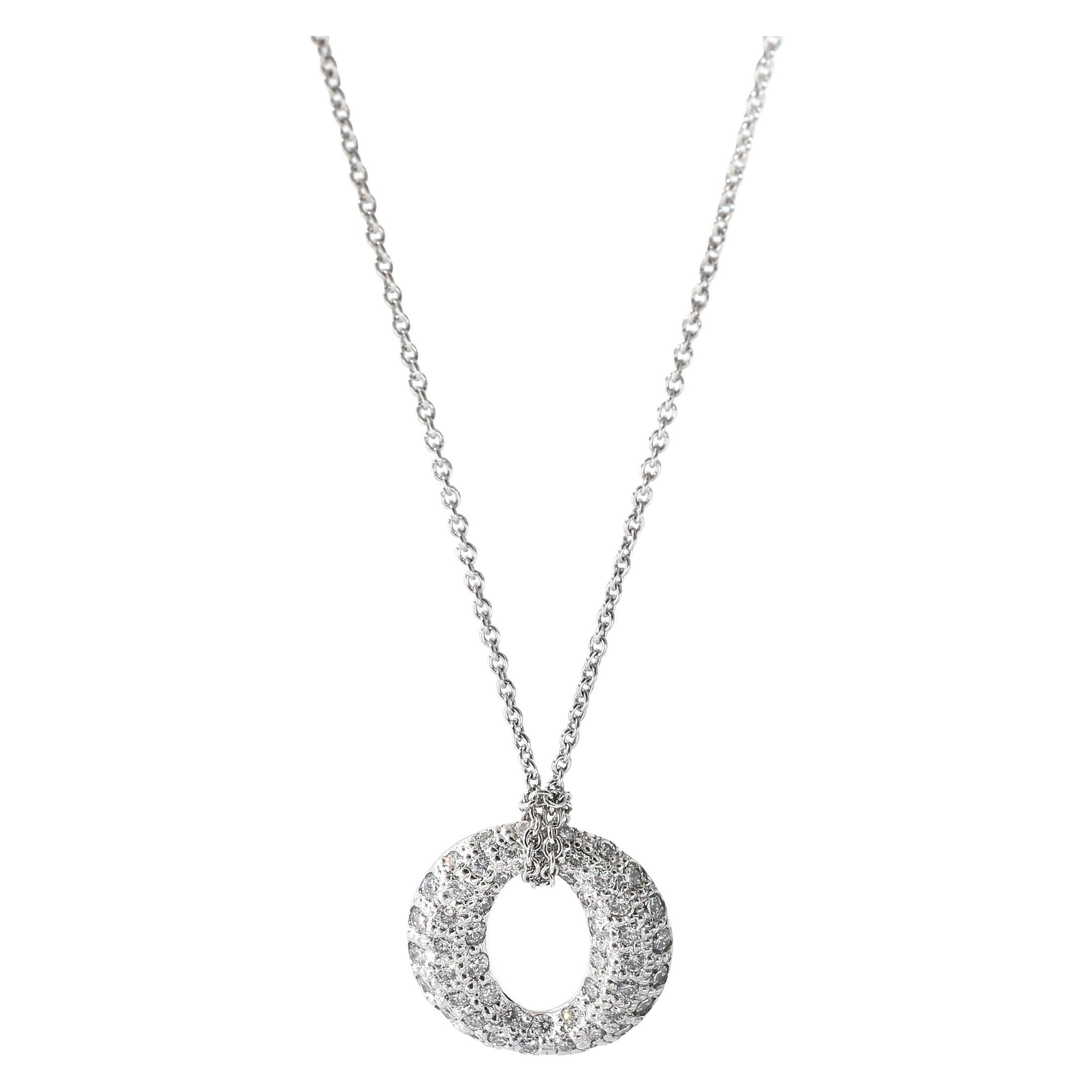 Tiffany & Co. Sevillana Diamant-Kreuz-Anhänger aus Platin mit 0,75 Karat Diamant