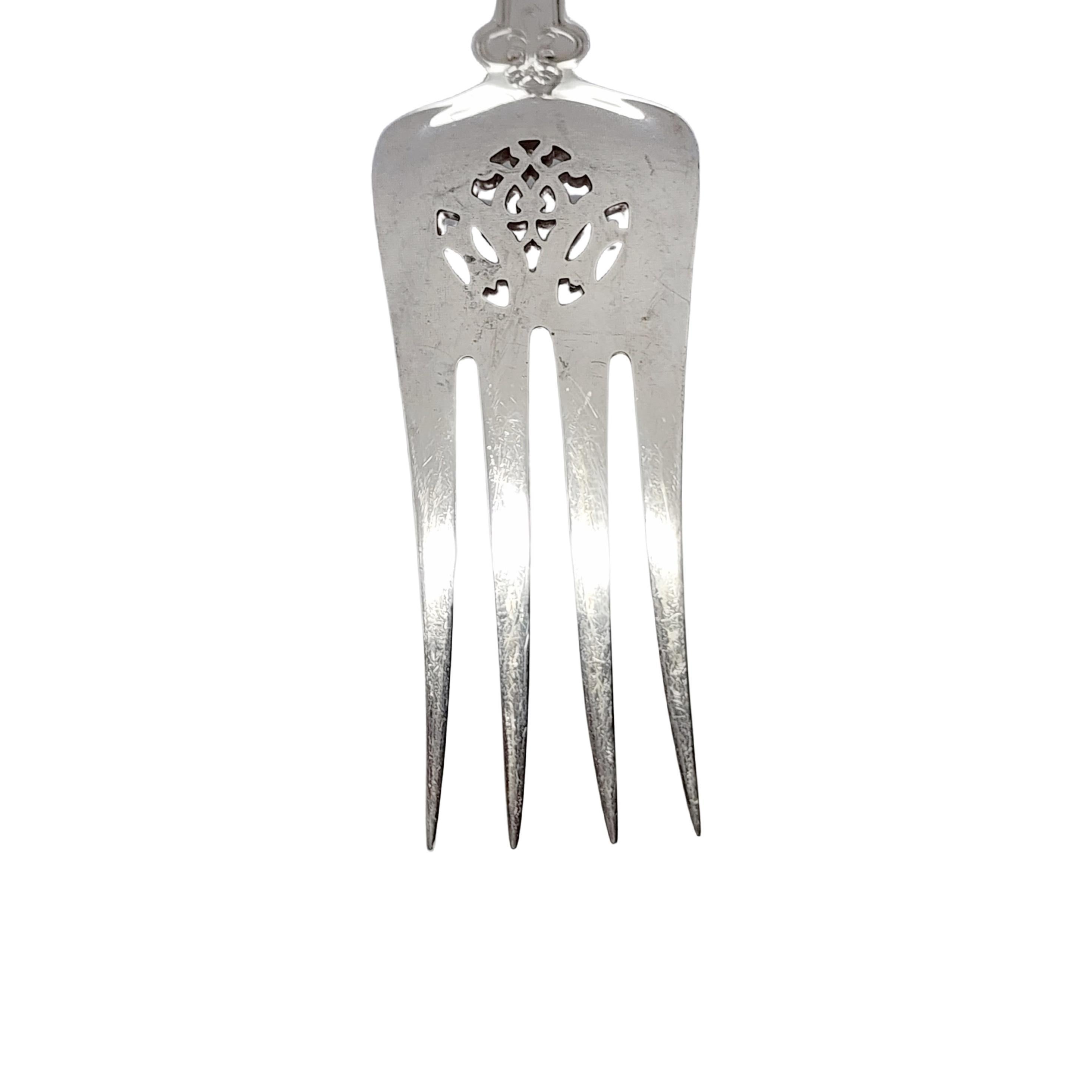 Tiffany & Co Shell and Thread Sterling Silver Cold Meat Fork w/mono #15395 3