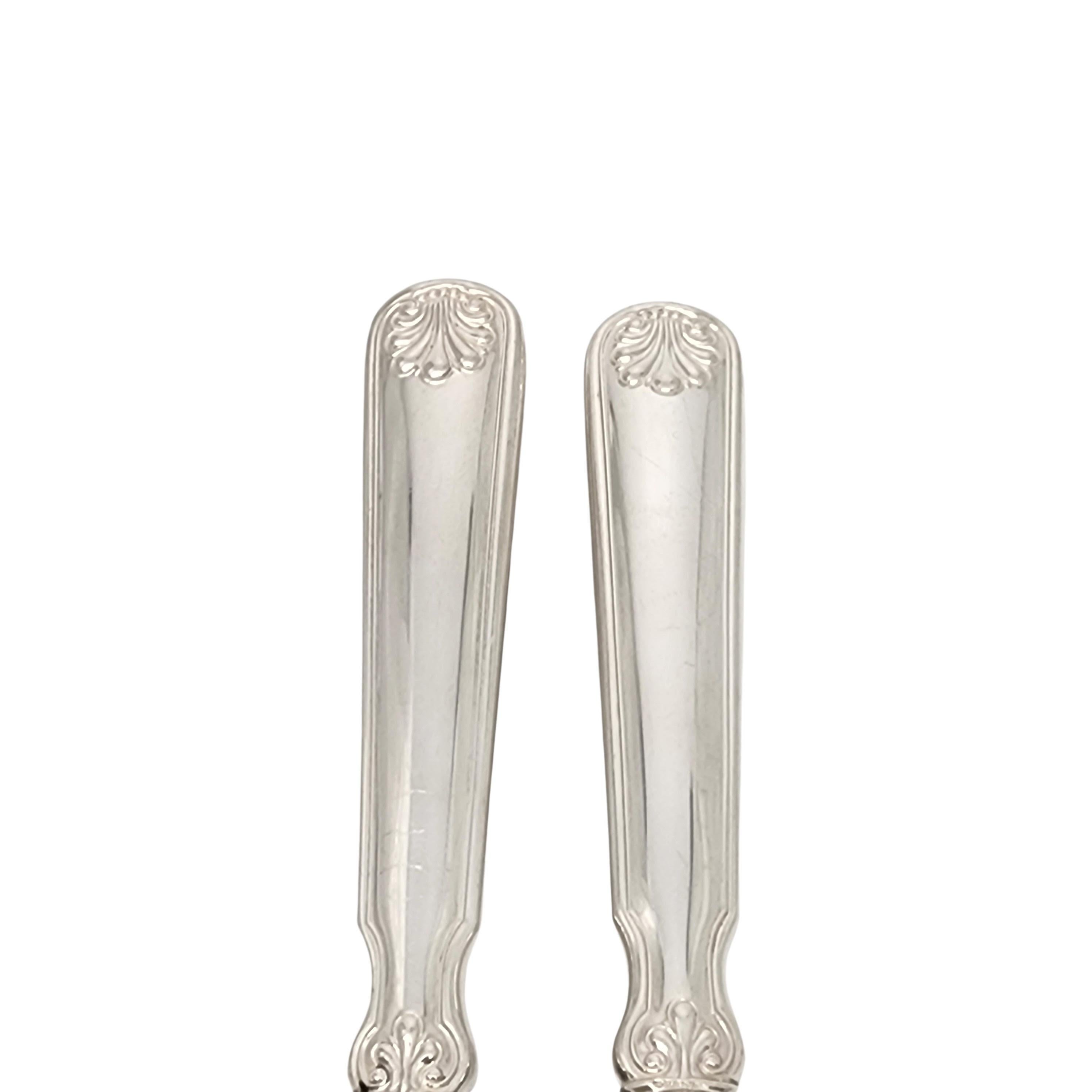 Tiffany & Co. Shell & Thread Manico in argento sterling 2pc Set da intaglio con/Mono #18255 In condizioni buone in vendita a Washington Depot, CT