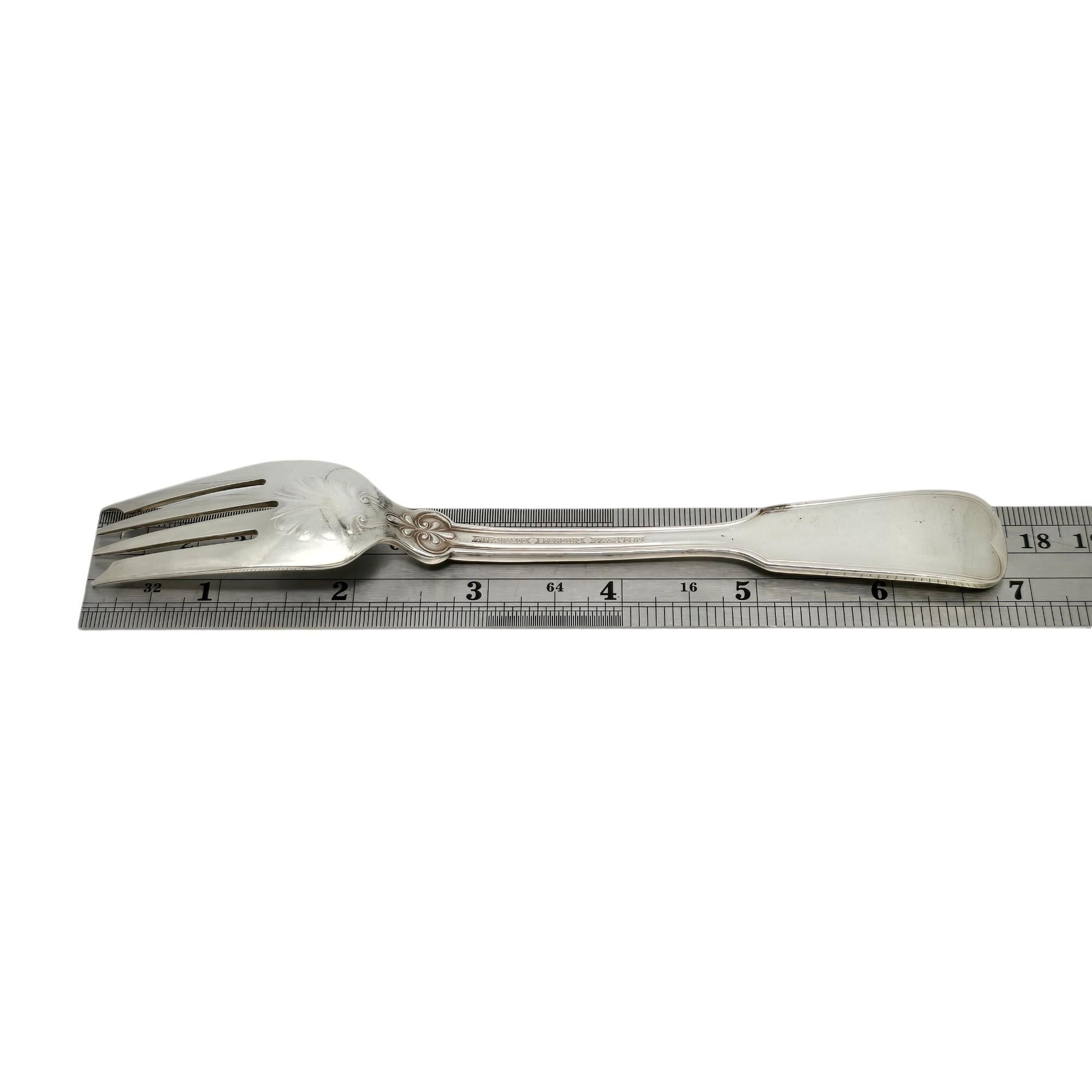 Tiffany & Co. Shell & Thread - Forchettina da insalata in argento sterling 6 3/4