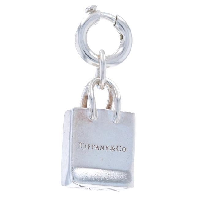 Tiffany & Co. Shopping Bag Dangle Charm - Sterling Silver 925 Retail Therapy