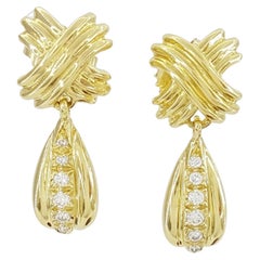 TIFFANY & CO. Signature 18K Yellow Gold Earrings