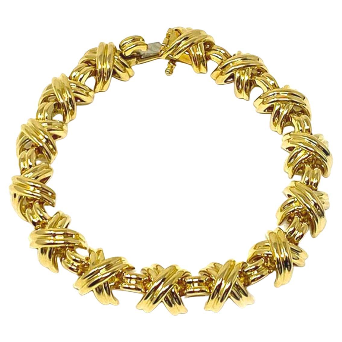 Tiffany & Co. Signature 18k Yellow Gold Link Bracelet