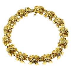 Tiffany & Co. Signatur 18k Gelbgold A Link-Armband