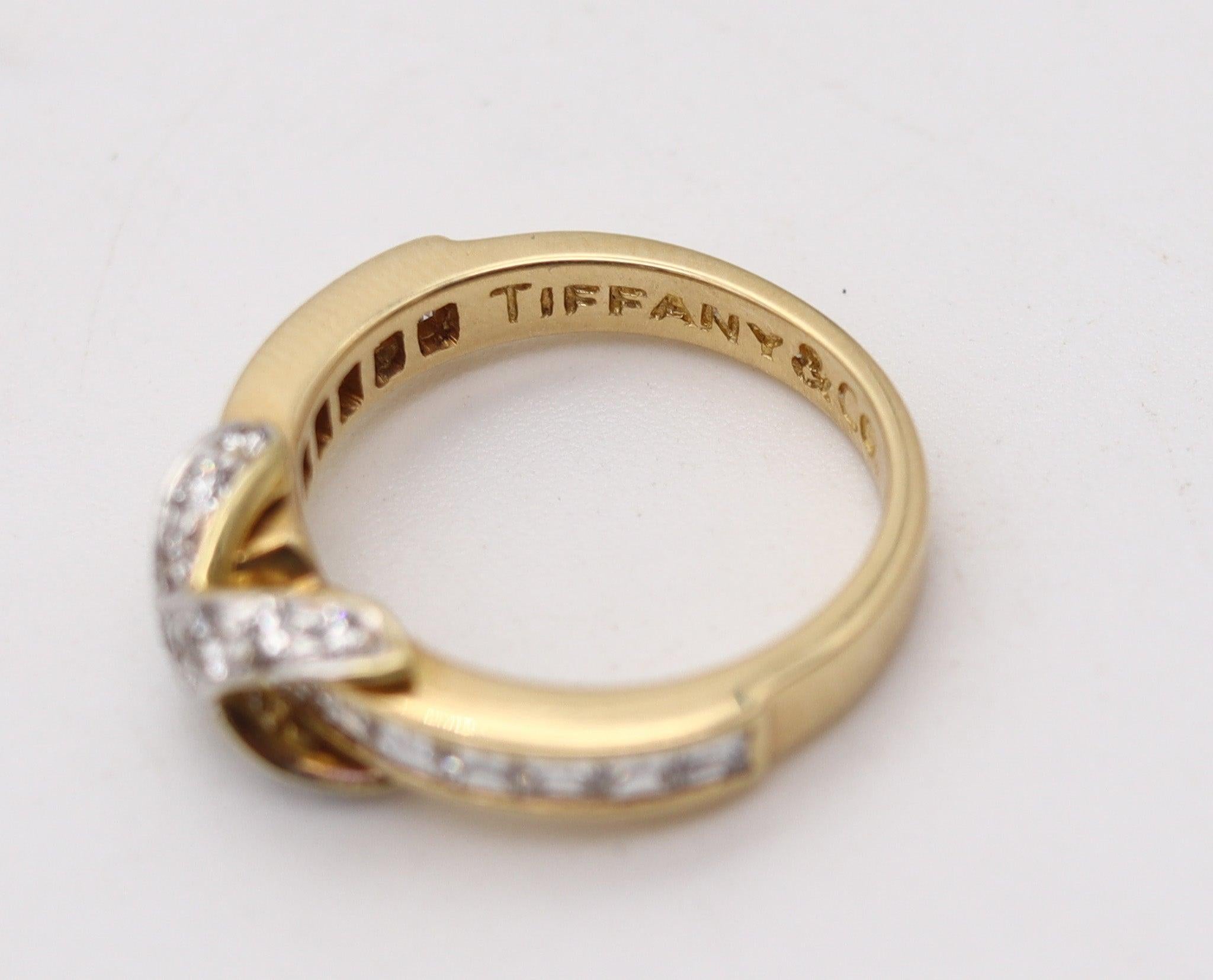 TIFFANY & CO. Bague de la collection signature en or 18 carats avec 1,09 carat de diamants Pour femmes en vente