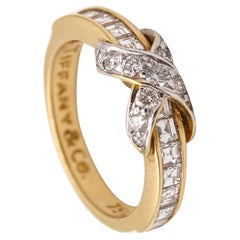 TIFFANY & CO. Anello Collection'S in oro 18Kt con 1,09 carati di diamanti