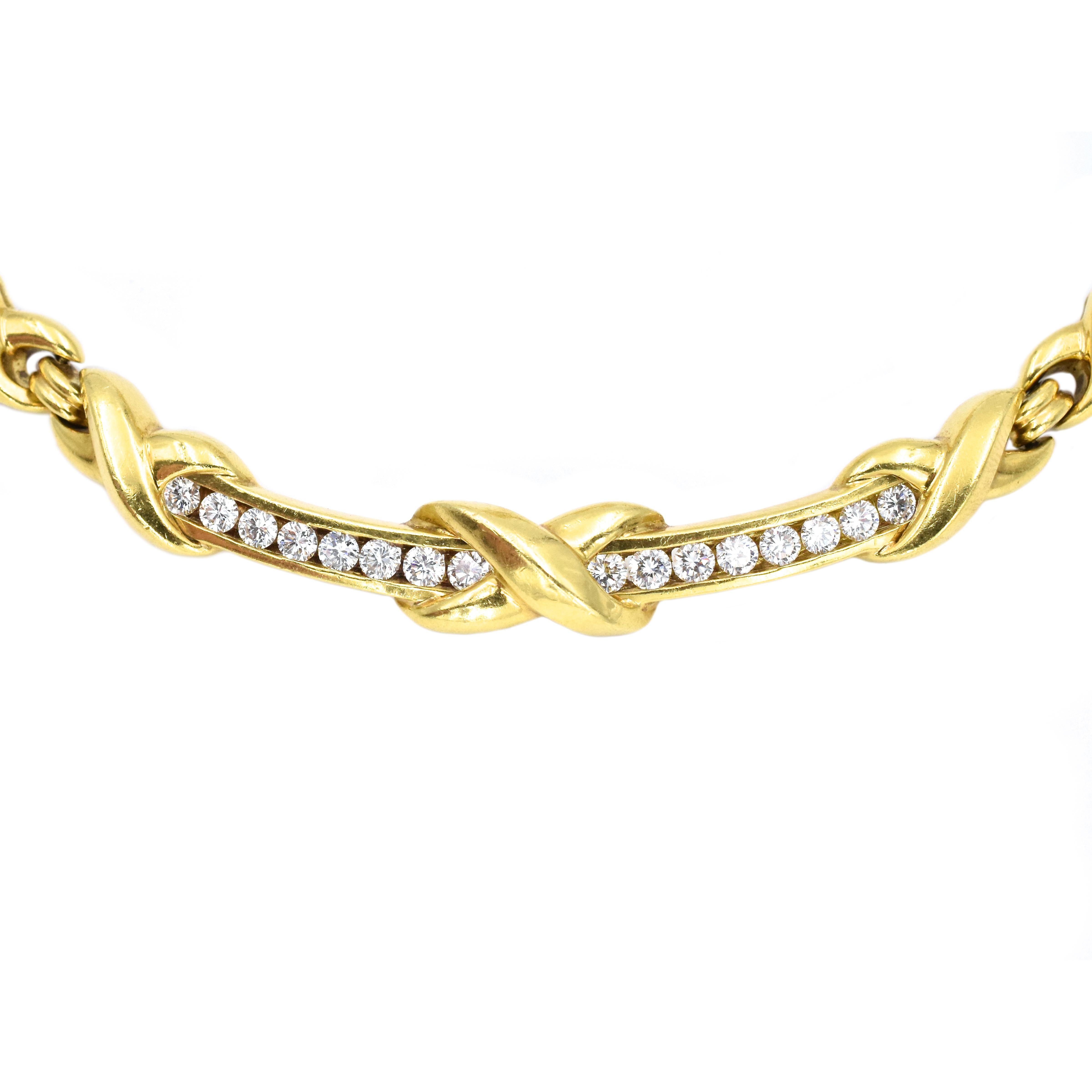 Tiffany & Co.X Collection Collier et boucles d'oreilles en or et diamants en vente 6