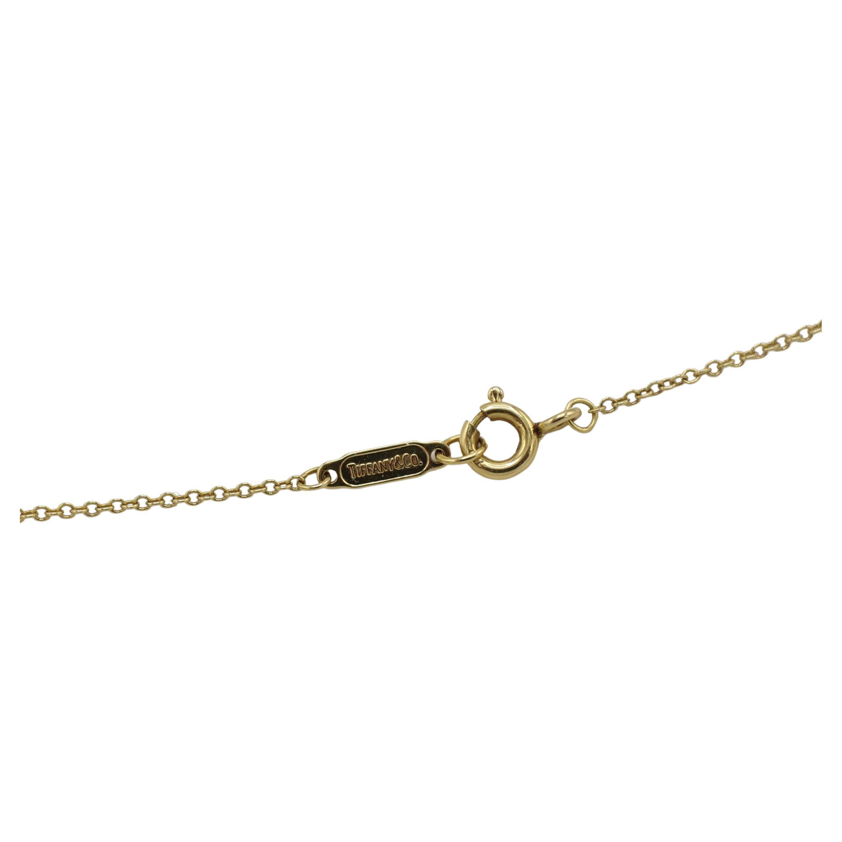 Modern Tiffany & Co. Signature Pearl & Natural Diamond Pendant Drop Necklace 18K Gold