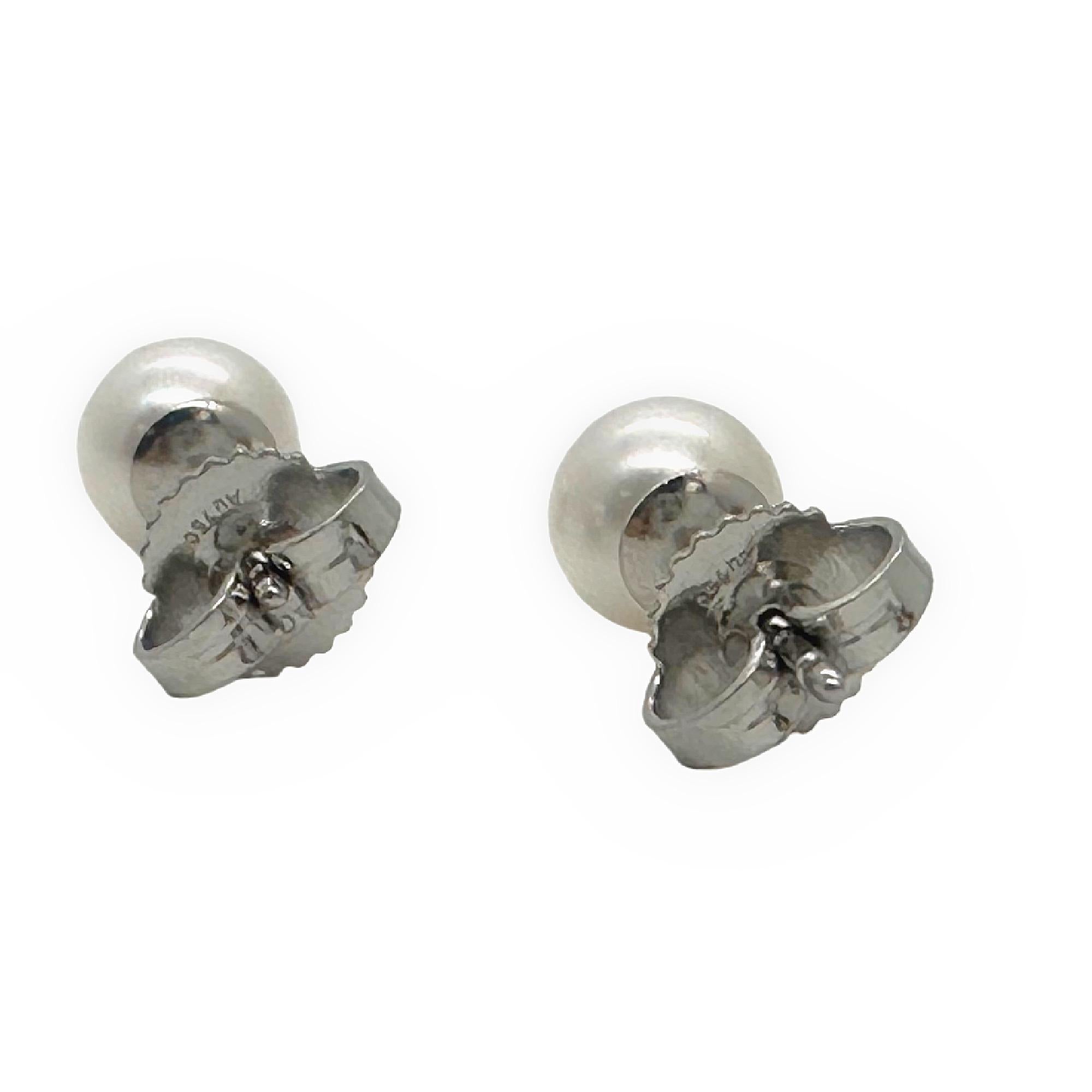 Tiffany & Co. Signature Pearls Stud Earrings in 18k White Gold 1