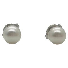 Tiffany & Co. Signature Pearls Stud Earrings in 18k White Gold