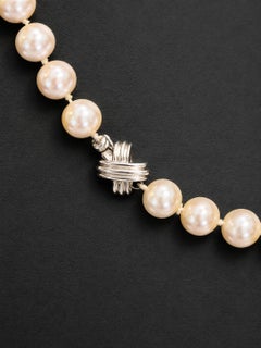 Tiffany & Co. Signature X Akoya Cultured Pearl Necklace, 18k White Gold