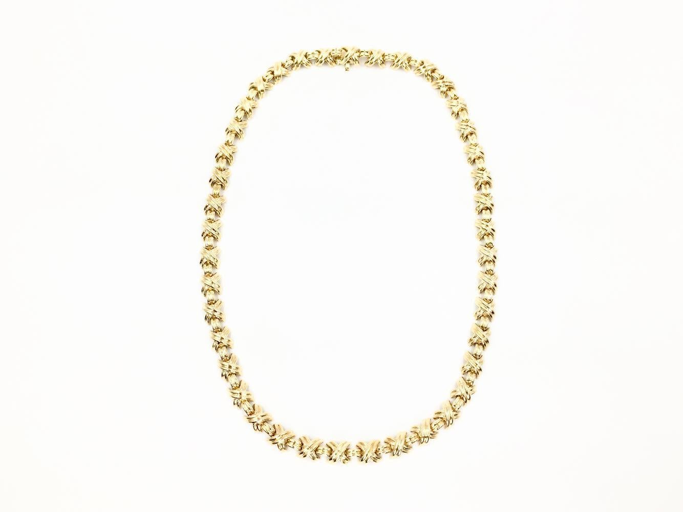 tiffany gold necklace