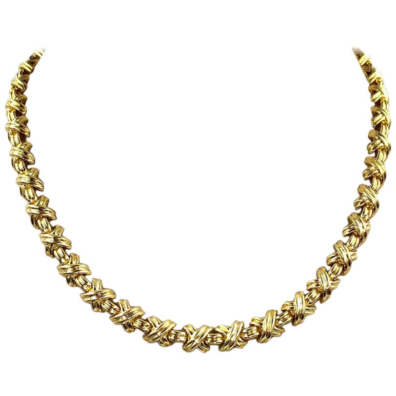 Tiffany & Co. X Necklace in 18K Yellow Gold by WP Diamonds – myGemma| Item  #104347