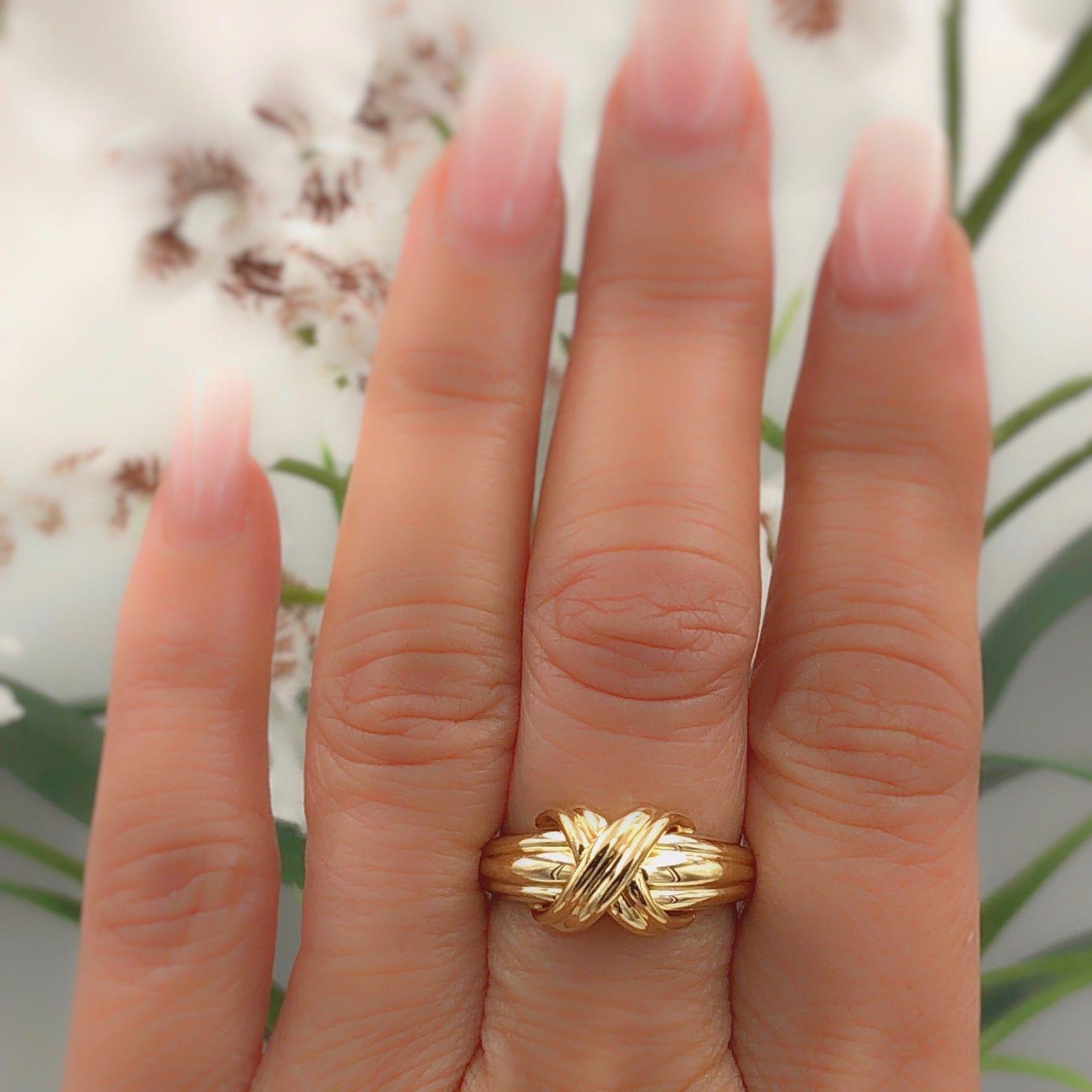 tiffany cross over ring