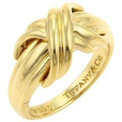 Tiffany & Co. Signature X Crossover Ring in 18 Karat Yellow Gold
