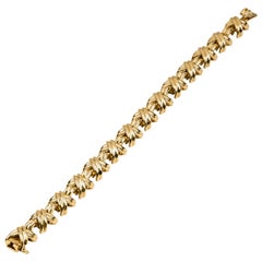 Tiffany & Co. Signature X Design Bracelet in 18 Karat Yellow Gold