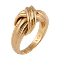 Tiffany & Co. Unterschrift X 18k Gold Ring:: 1990