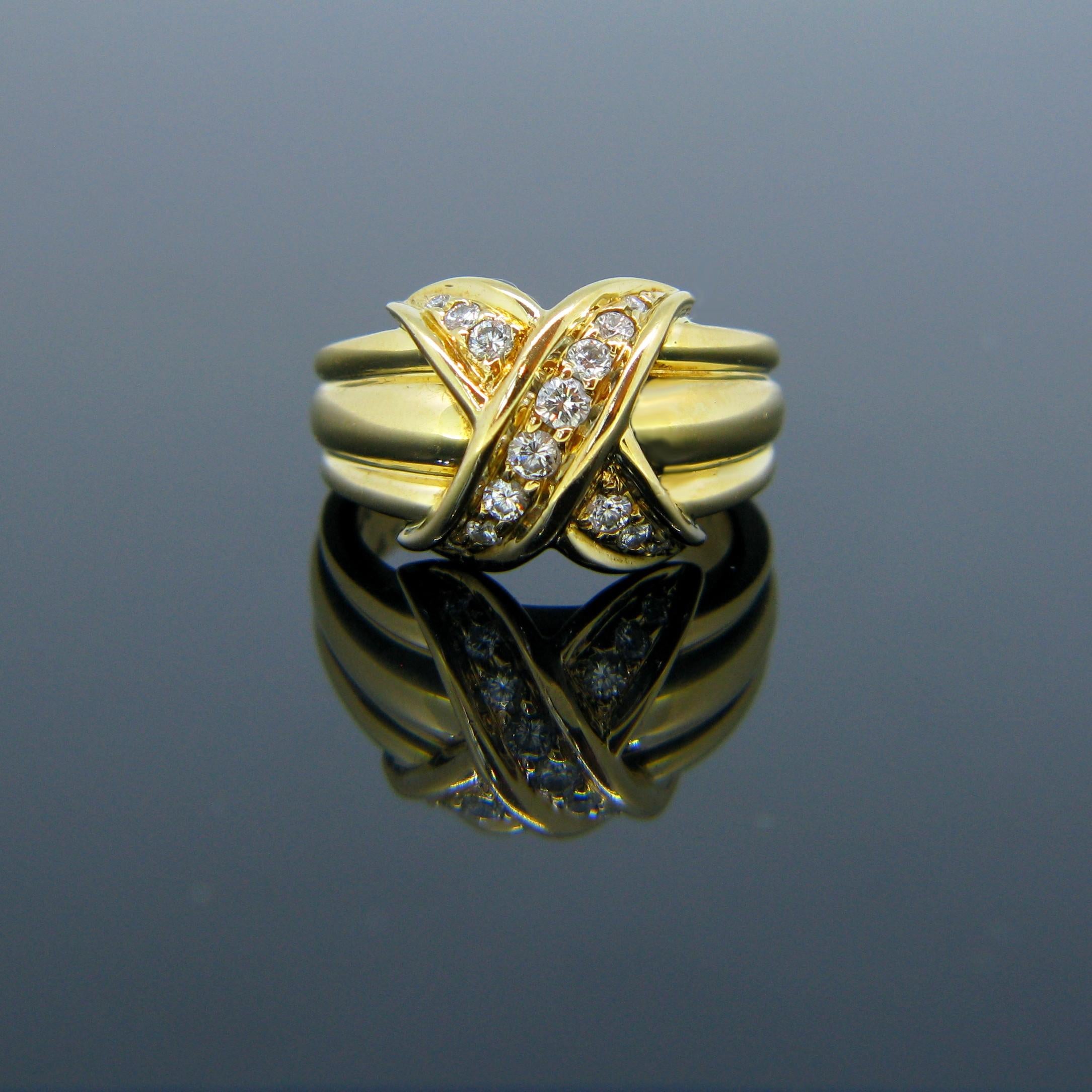 tiffany knot ring diamond