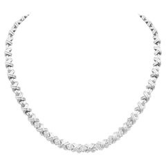 Tiffany & Co. Signature X Halskette aus Weißgold
