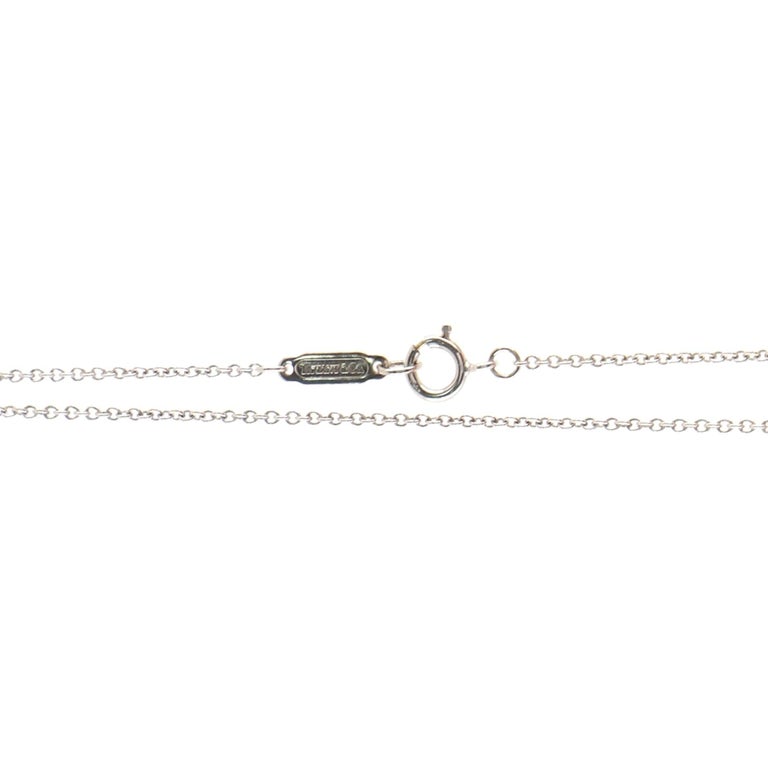 Tiffany and Co. Signature X Pendant Necklace 18K White Gold with ...