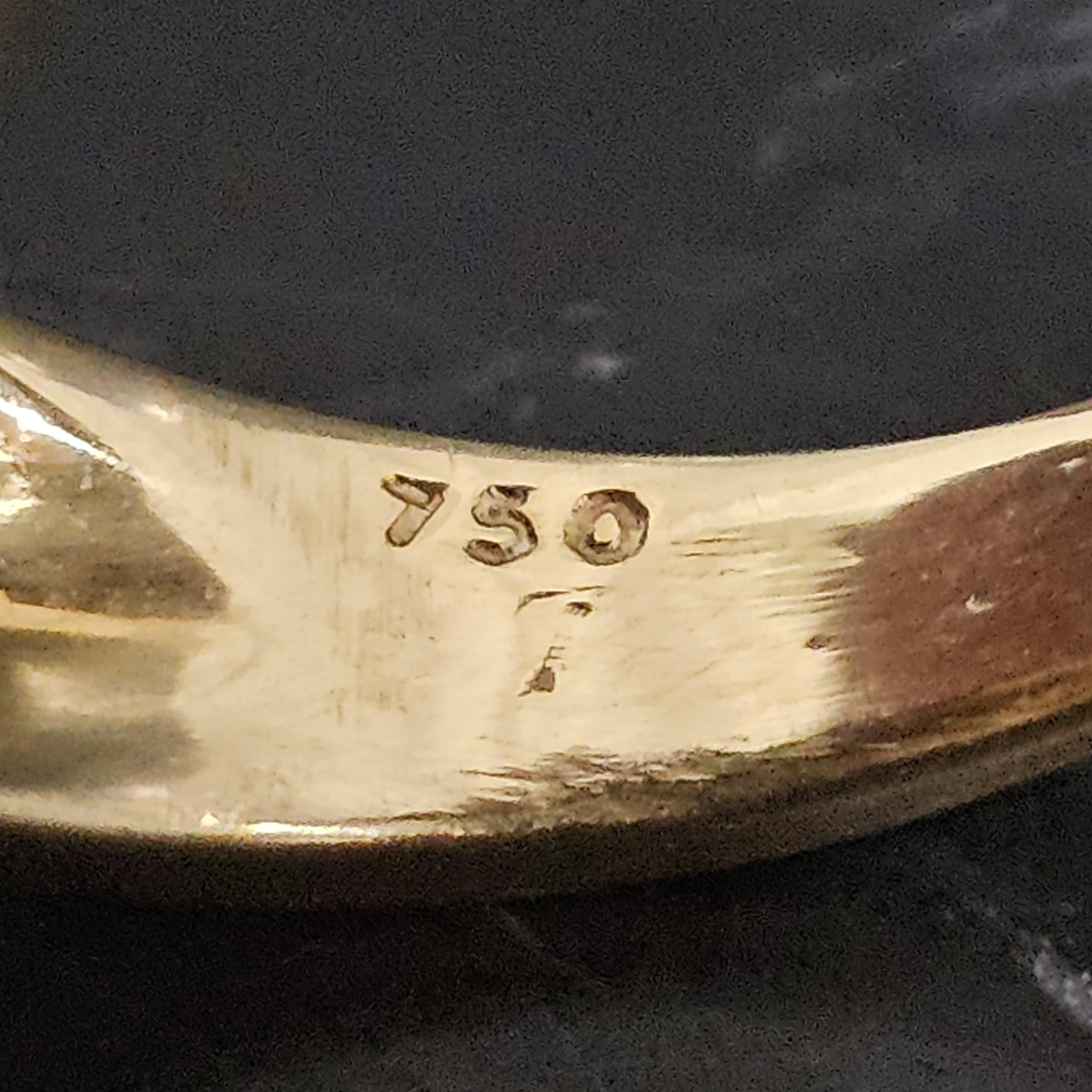 Tiffany & Co. Bague caractéristique en or jaune 18 carats 1990, taille 8,75 12 mm en vente 4