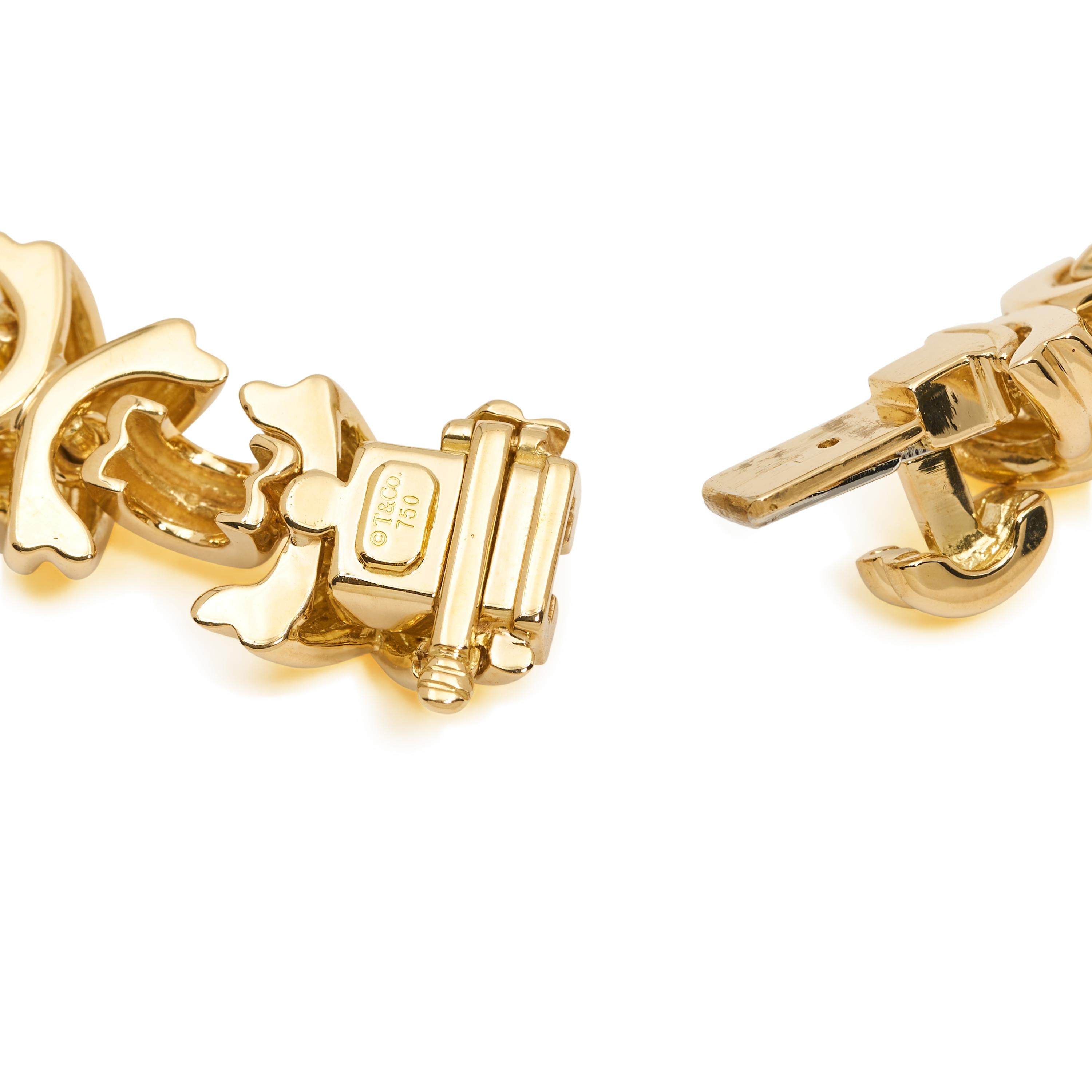  Tiffany & Co. Bracelet  Signature X  en or jaune Pour femmes 