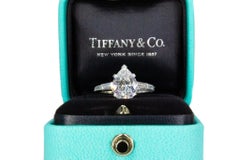 Tiffany & Co. Signed 2.58 Carat GIA F VS2 Pear Shaped Diamond Engagement Ring