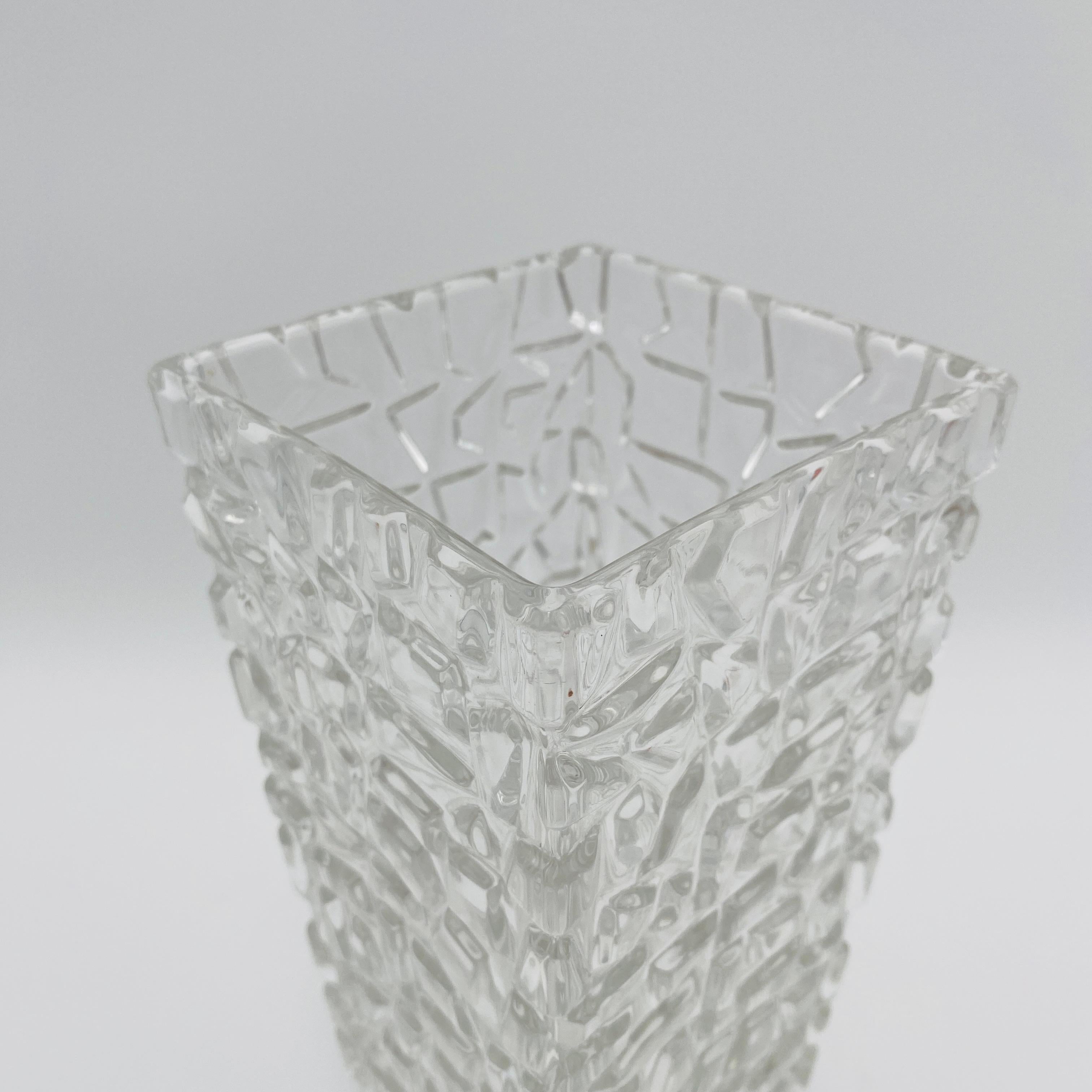 Late 20th Century Tiffany & Co Signed Crystal Vase For Sale