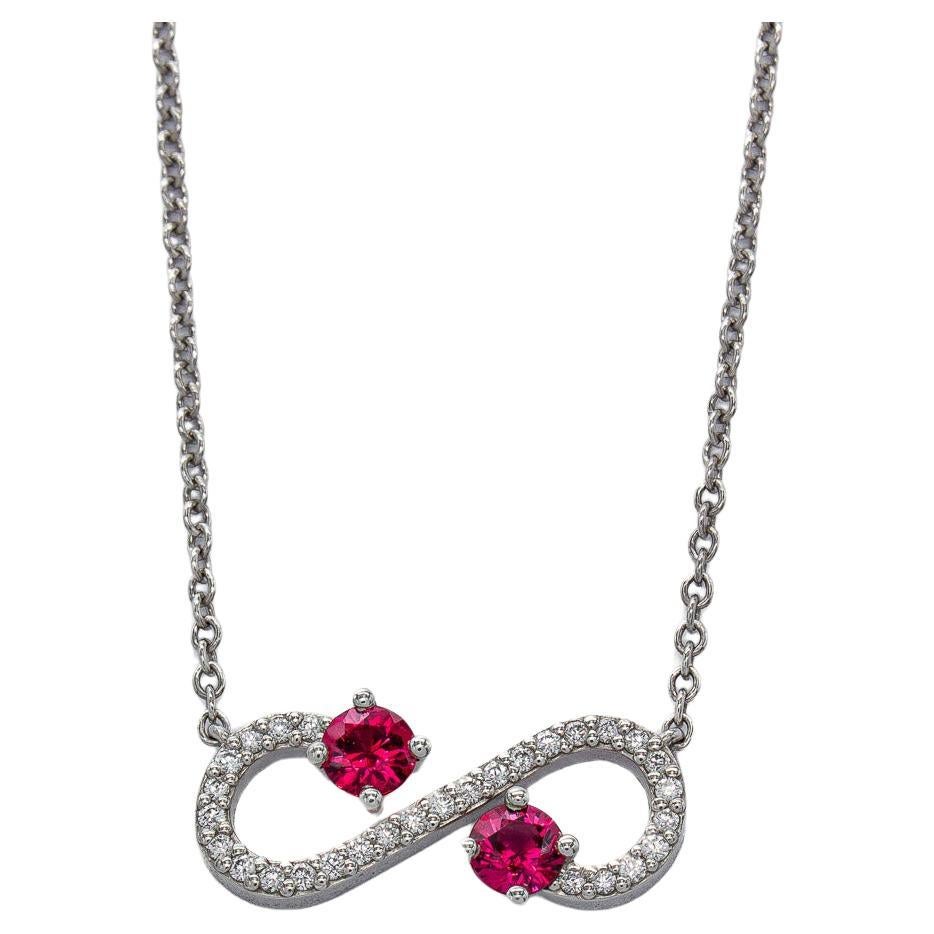 Tiffany & Co. Collana con ciondolo di diamanti e rubini firmata Enchant Scroll Cuff in vendita