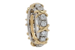 Tiffany & Co Signed Schlumberger Diamond Band Size 7