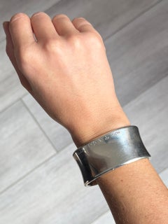 Tiffany & Co. Signed Silver Bangle